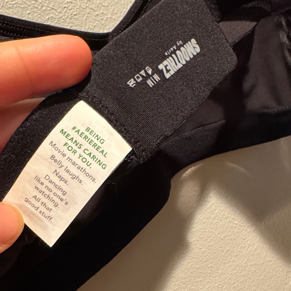 Smoothiez by Aerie Black Mesh Sheer See Through Unlined Wireless Bralette Bra - Picture 8 of 9